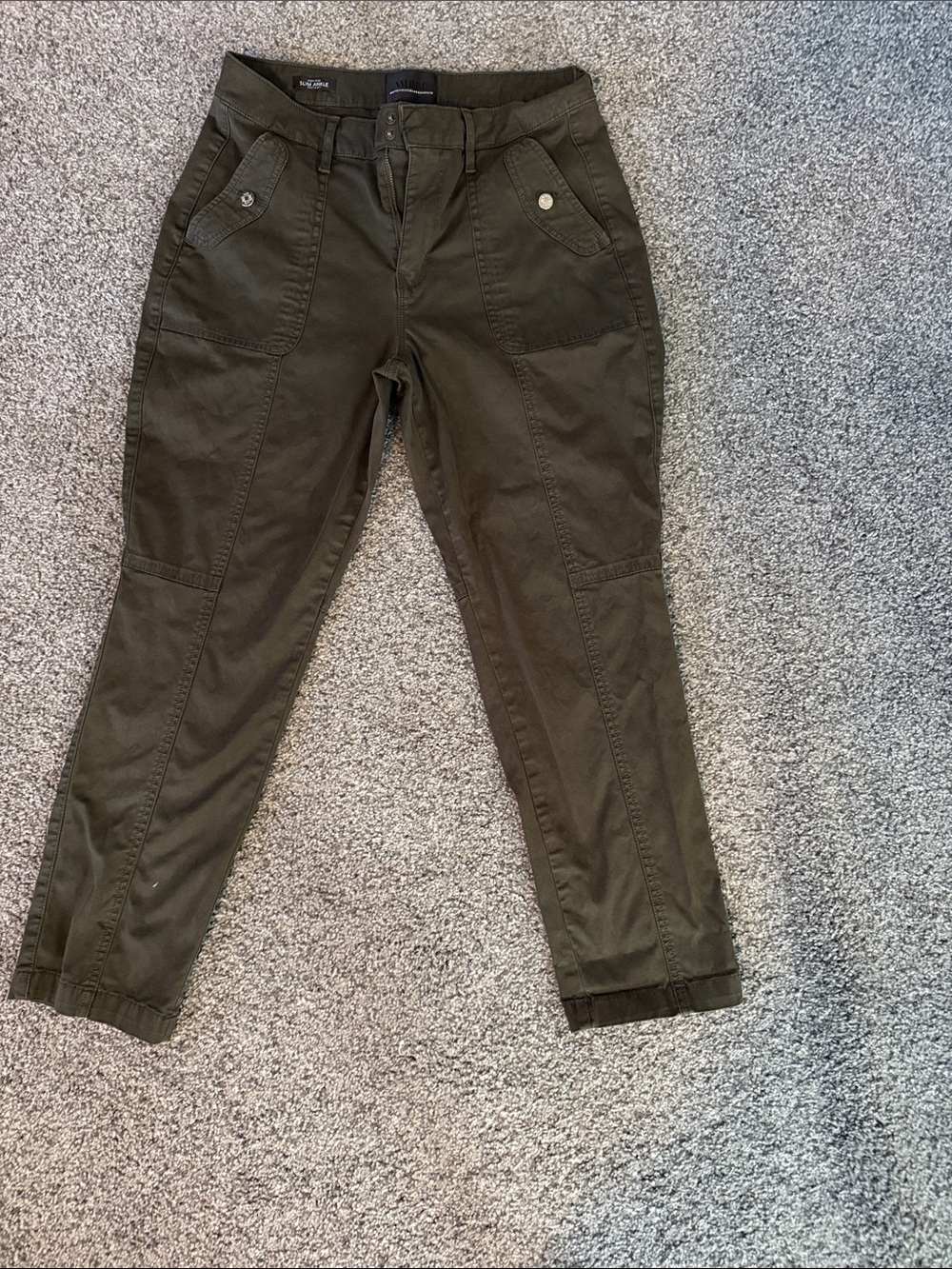 White House Black Market Olive Utility Cargo Pants